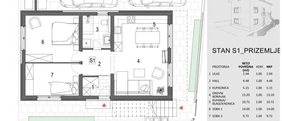 Wohnung, 61 m2, Verkauf, Zagreb - Rudeš