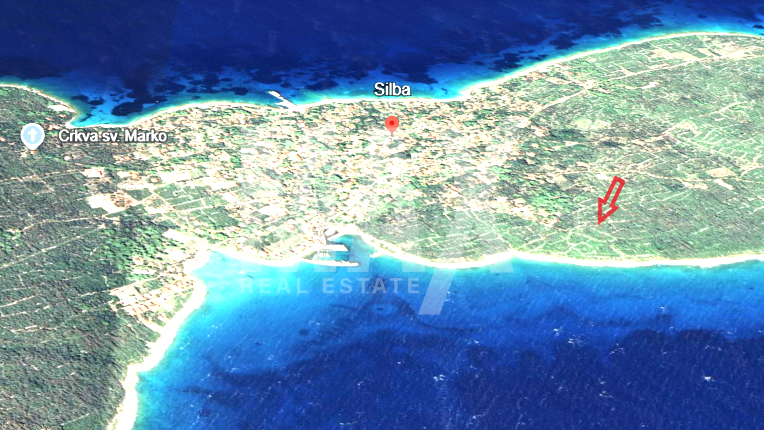 Gra&dstrok;evinsko zemlji&scaron;te na otoku Silbi-70m od mora-NOVO U PONUDI