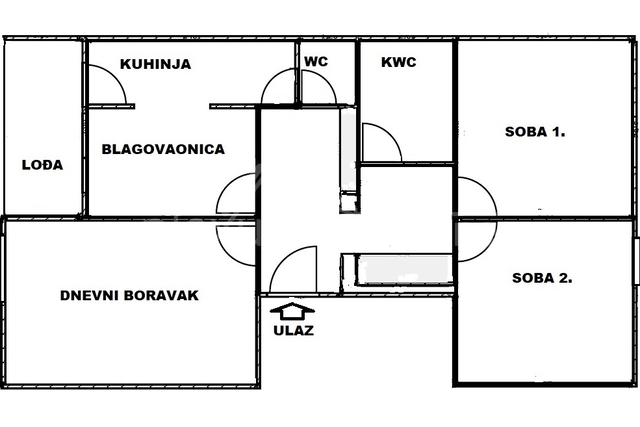 Apartment, 78 m2, For Sale, Split - Gripe