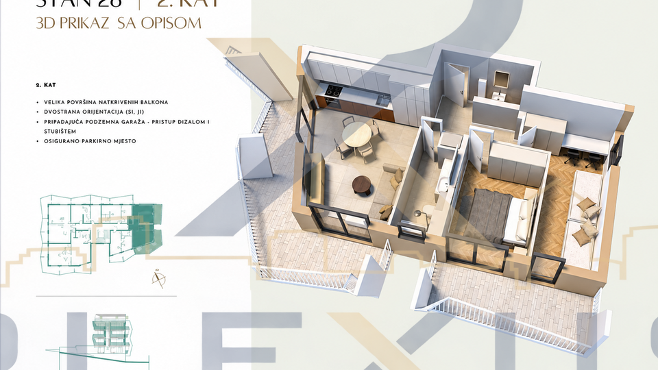 Wohnung&comma; 61 m2&comma; Verkauf&comma; Split - Duilovo
