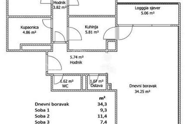 Wohnung, 95 m2, Verkauf, Split - Pujanke