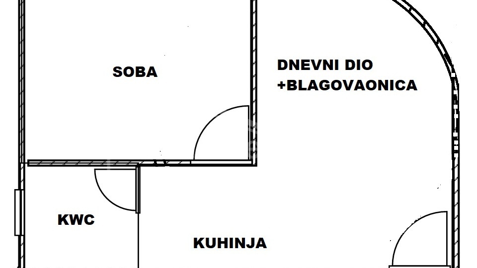 Apartment, 30 m2, For Sale, Split - Gripe