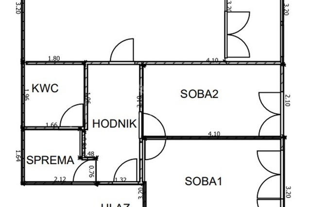 Dvosoban komforan stan: Split, Kman, 60 m2