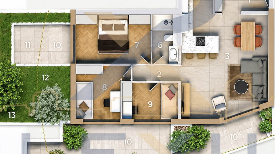 DUILOVO &ndash; NOVOGRADNJA - TROSOBAN STAN 78&comma;48m2 &lpar;prizemlje&rpar;