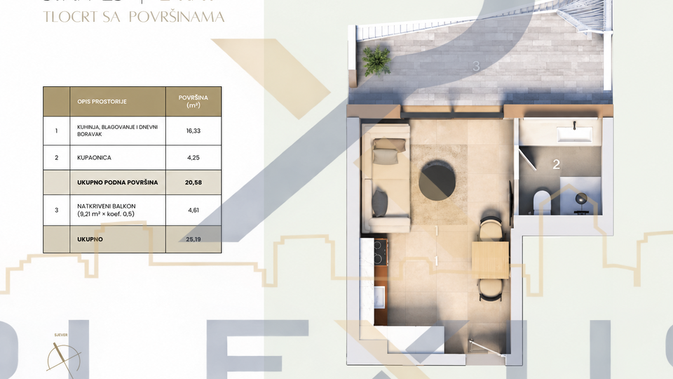 Stanovanje&comma; 20 m2&comma; Prodaja&comma; Split - Duilovo