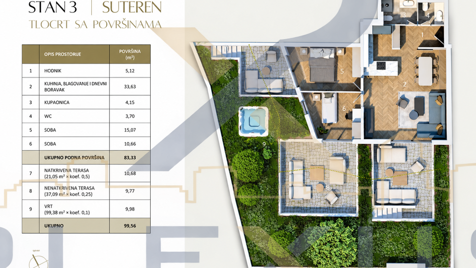 Wohnung&comma; 99 m2&comma; Verkauf&comma; Split - Duilovo