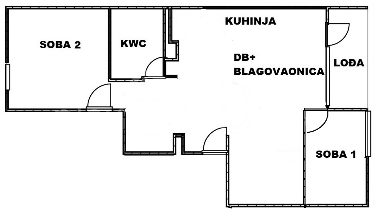 Wohnung, 61 m2, Verkauf, Split - Bol