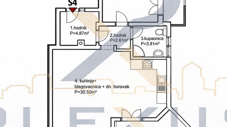 Apartment&comma; 53 m2&comma; For Sale&comma; Makarska