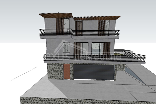 SNIŽENO! Omiš-Gata-Čišla: Građevinsko zemljište s projektom