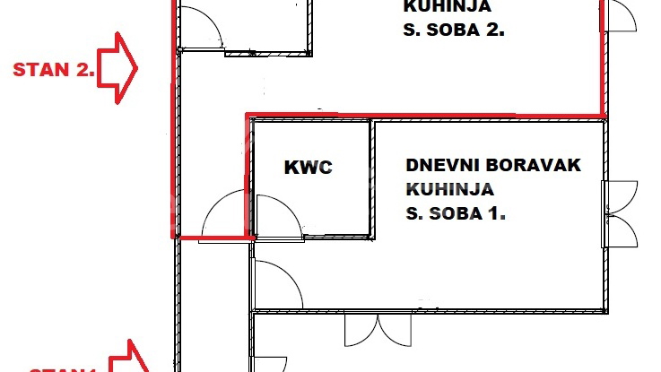 Wohnung, 57 m2, Verkauf, Split - Bol
