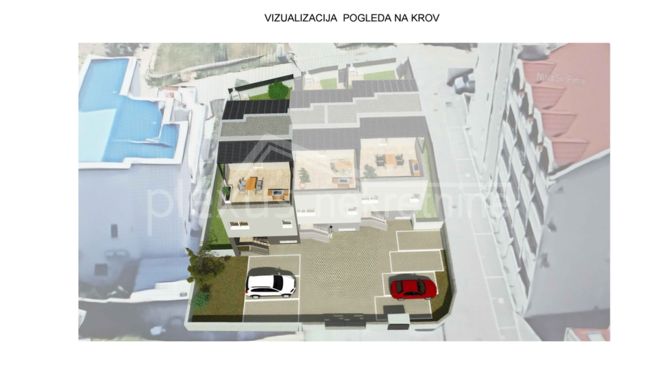 Ka&scaron;tel &Scaron;tafili&cacute;&colon; Ku&cacute;a - villa s bazenom s pogledom na more
