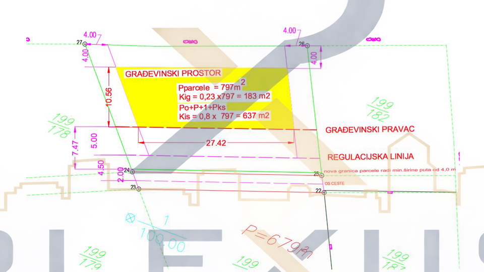 Land&comma; 800 m2&comma; For Sale&comma; Splitska