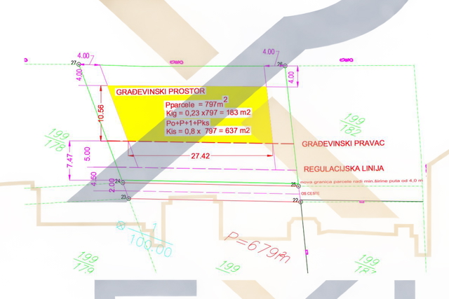 Land, 800 m2, For Sale, Splitska
