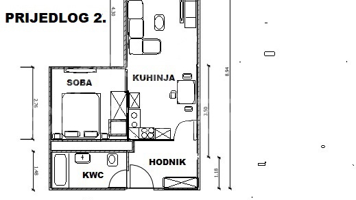 Appartamento&comma; 36 m2&comma; Vendita&comma; Split - Plokite