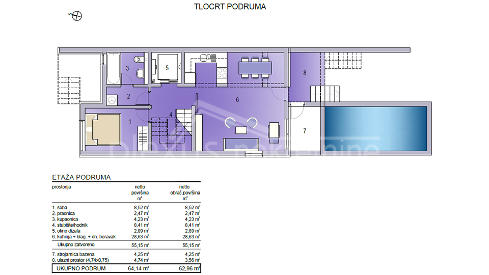 Ka&scaron;tel &Scaron;tafili&cacute;&colon; Ku&cacute;a - villa s bazenom s pogledom na more