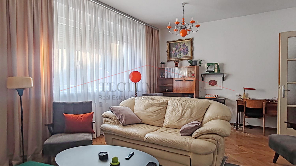 Črnomerec, 3-bedroom apartment in a house, ground floor 81m2!
