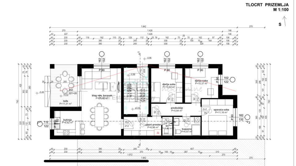 SESVETE, KRALJEVEČKI NOVAKI, STAN U PRIZEMLJU SA VRTOM U NOVOGRADNJI, 2300,00 EUR/M2!! USELJIVO!!