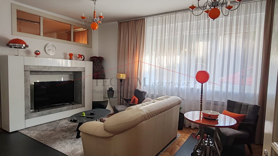 Črnomerec, 3-bedroom apartment in a house, ground floor 81m2!