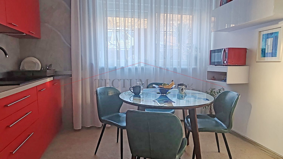 Črnomerec, 3-bedroom apartment in a house, ground floor 81m2!