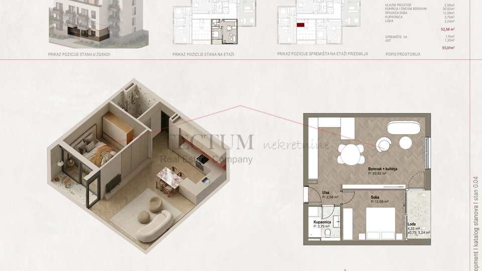 Apartment&comma; 52 m2&comma; For Sale&comma; Novi Zagreb - Zapad - Trnsko