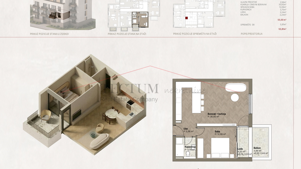 Apartment&comma; 55 m2&comma; For Sale&comma; Novi Zagreb - Zapad - Trnsko