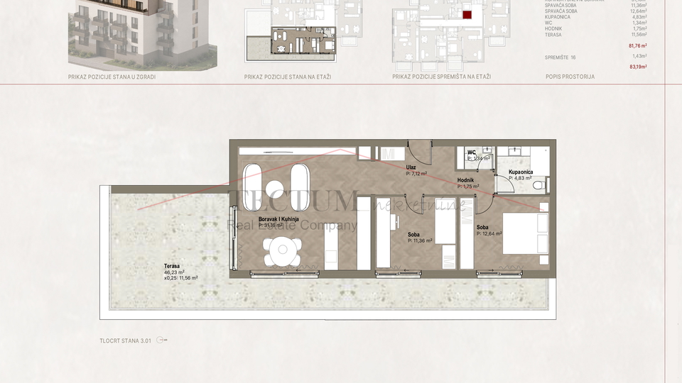 Apartment&comma; 81 m2&comma; For Sale&comma; Novi Zagreb - Zapad - Trnsko
