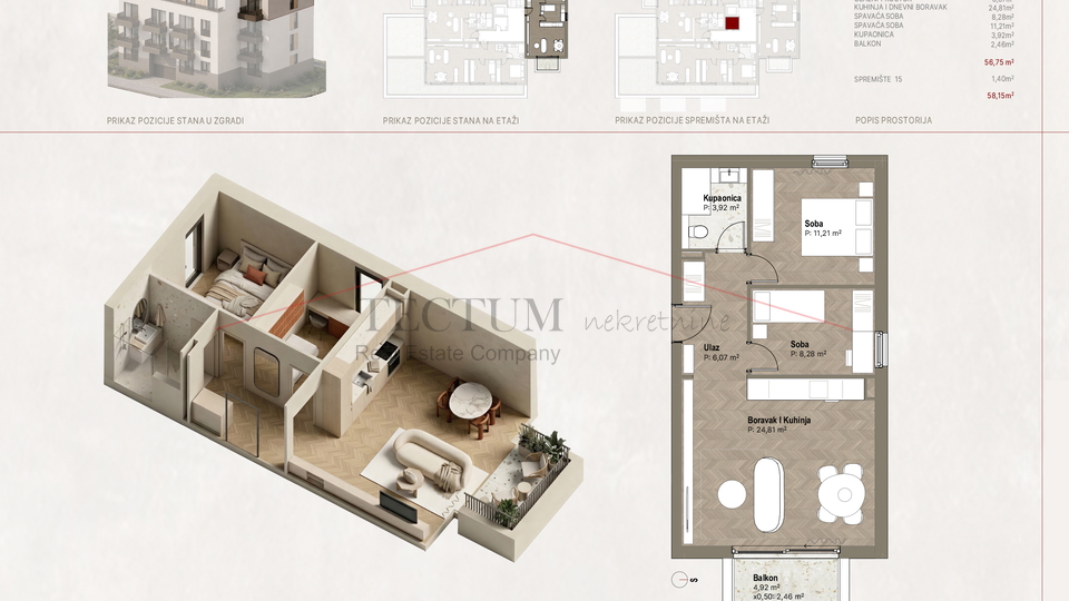 Apartment&comma; 56 m2&comma; For Sale&comma; Novi Zagreb - Zapad - Trnsko