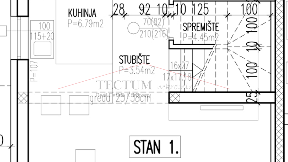 STUPNIK, ČETVEROSOBAN STAN, 119m2, PRODAJA, 2437,00 EUR/M2, USELJIVO!!!!
