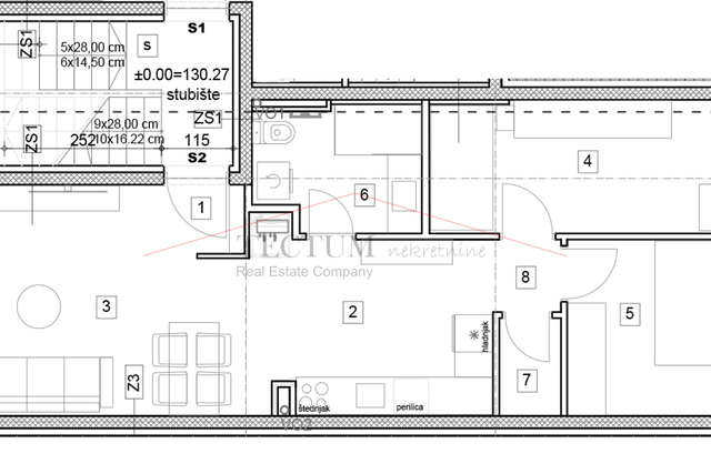 Zagreb, Dubrava, 3-sobni stan 61,25m2 prizemlje!