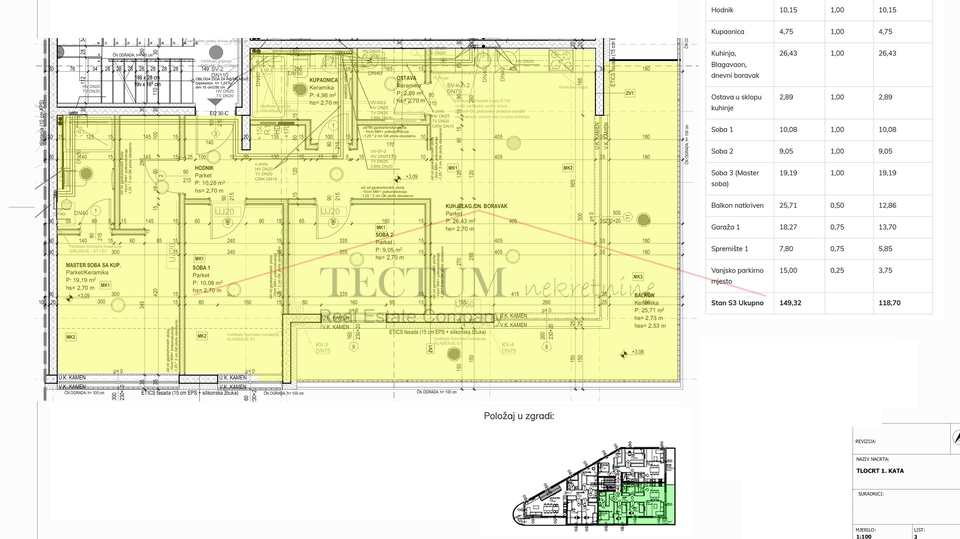 Velika Gorica, četverosoban stan 95,40m2