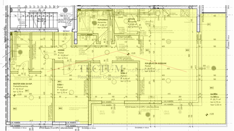 Velika Gorica, četverosoban stan 95,40m2