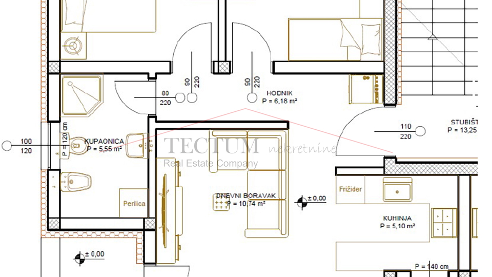 Lu&ccaron;ko&comma; 3-soban stan 69&comma;36m2 sa spremi&scaron;tem i GPM