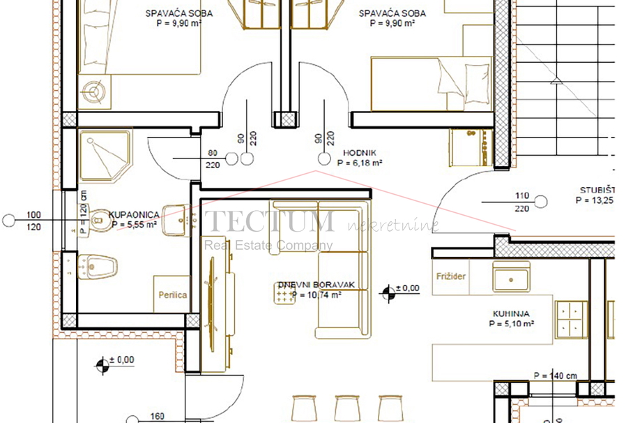 Lučko, 3-soban stan 69,54m2 sa spremištem i GPM