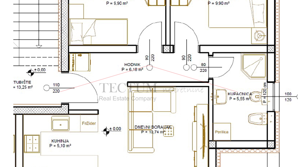 Lu&ccaron;ko&comma; 3-soban stan 69&comma;54m2 sa spremi&scaron;tem i GPM