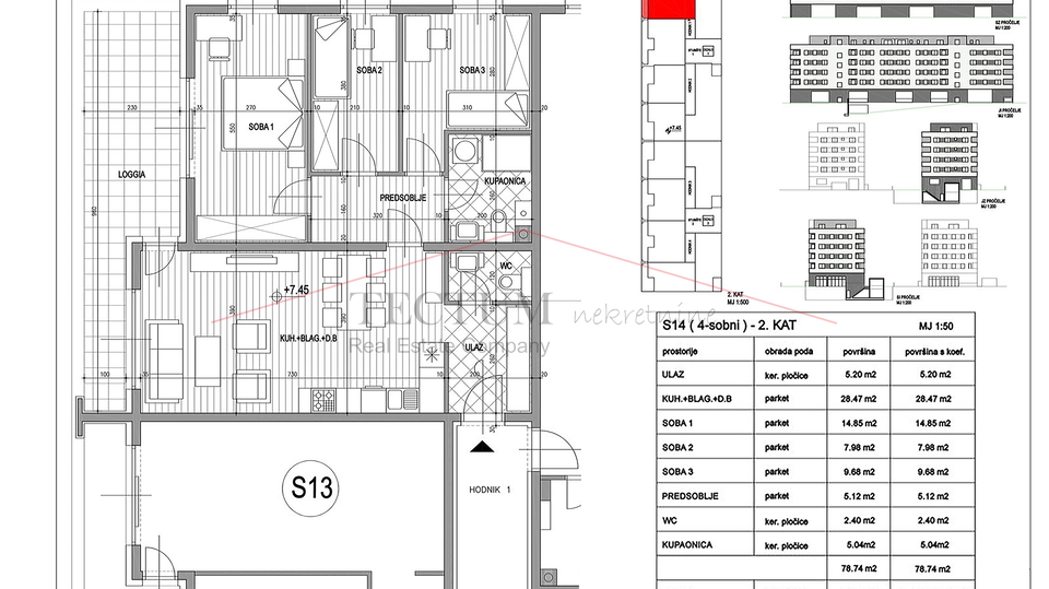 Velika Gorica three-bedroom apartment 96&comma;25m2&comma; 2nd floor&comma; 2990 EUR&sol;m2