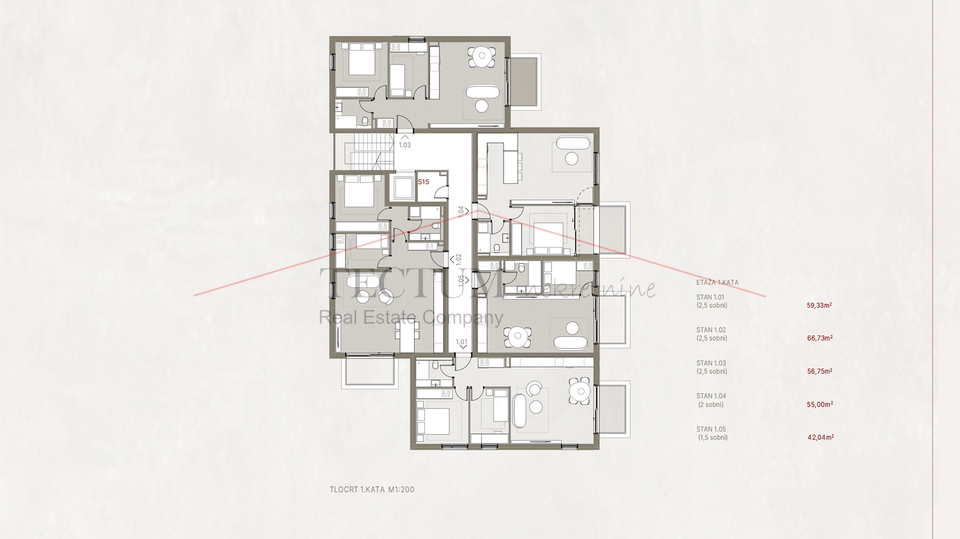 Apartment&comma; 55 m2&comma; For Sale&comma; Novi Zagreb - Zapad - Trnsko