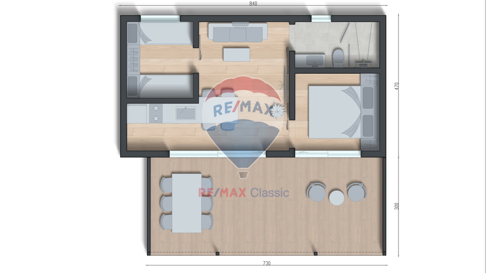 MOBILE HOME AURORA 32M2+22M2 TERRACE