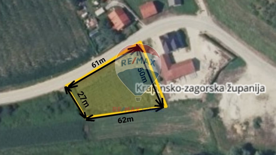 GRAĐEVINSKO ZEMLJIŠTE 2406 m2, TUHELJ, GOSPODARSKE NAMJENE