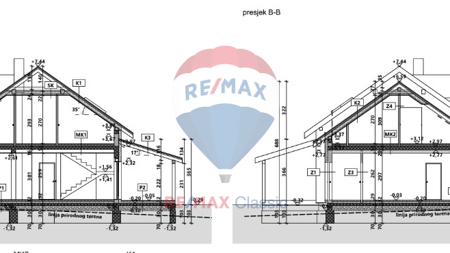 GRAĐEVINSKO ZEMLJIŠTE 1000 m2, SA GLAVNIM PROJEKTOM, GUBAŠEVO