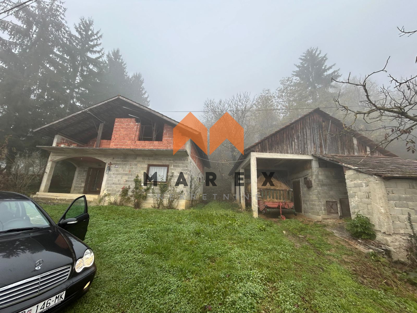 For Sale: Roh-Bau House in a Peaceful Location in Donja Šemnica