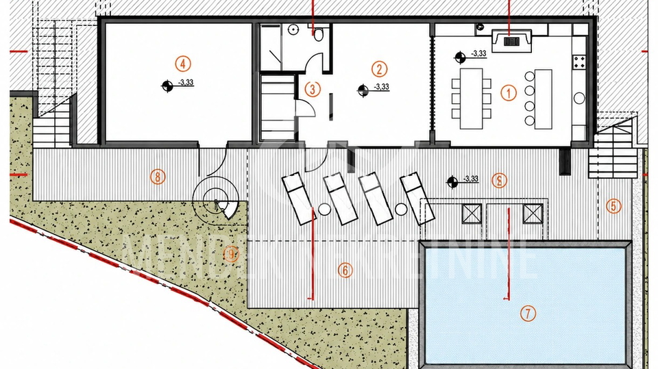 PRIMO&Scaron;TEN &ndash; luksuzna vila 392 m&sup2; s privatnim bazenom&comma; saunom i fitnessom&comma; 100 m od pla&zcaron;e