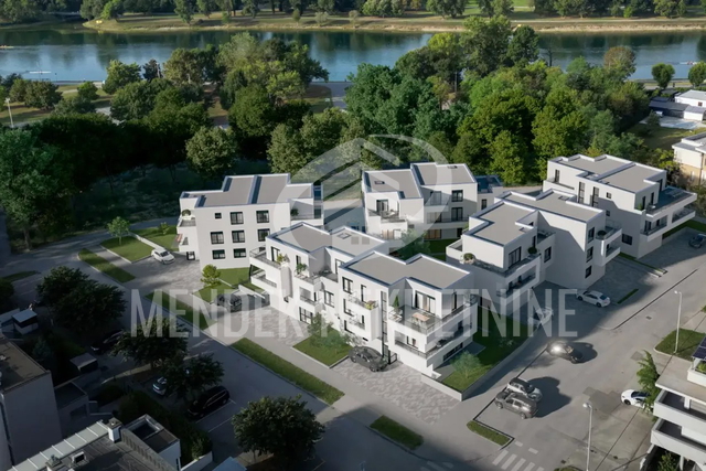 JARUNSKI VRTOVI – četverosoban stan 136 m² s vrtom od 108 m² i tri terase uz jezero Jarun, prizemlje, novogradnja, parking uključen