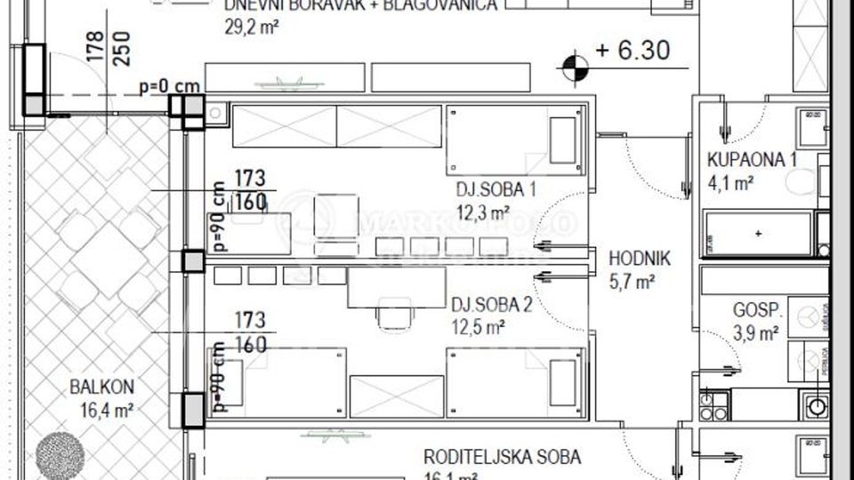 Appartamento, 115 m2, Vendita, Čakovec - Globetka