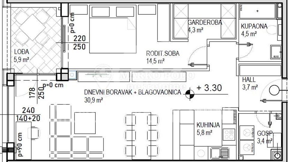 Appartamento, 71 m2, Vendita, Čakovec - Globetka