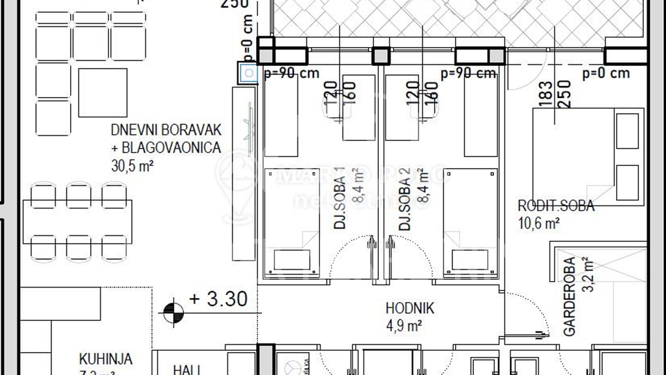 Apartment, 99 m2, For Sale, Čakovec - Globetka