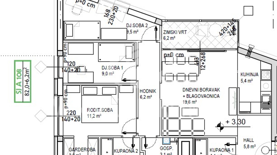 Wohnung, 88 m2, Verkauf, Čakovec - Globetka