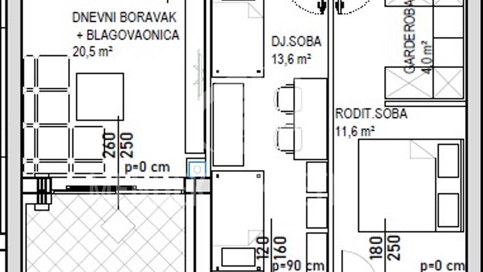 Appartamento, 86 m2, Vendita, Čakovec - Globetka