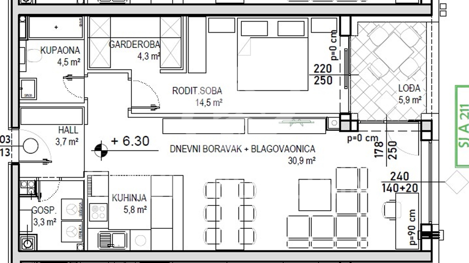 Apartment, 71 m2, For Sale, Čakovec - Globetka