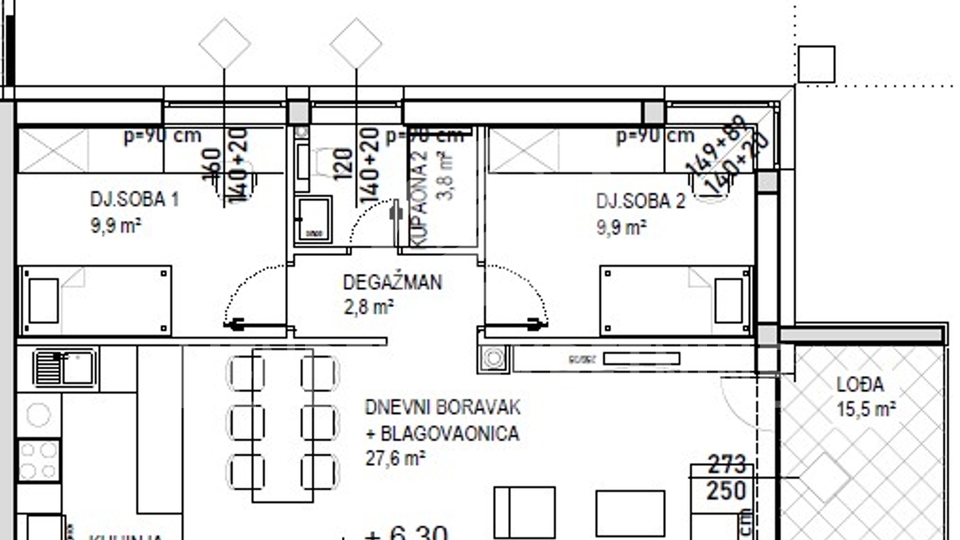 Appartamento, 102 m2, Vendita, Čakovec - Globetka