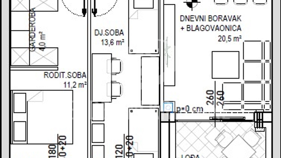 Appartamento, 76 m2, Vendita, Čakovec - Globetka